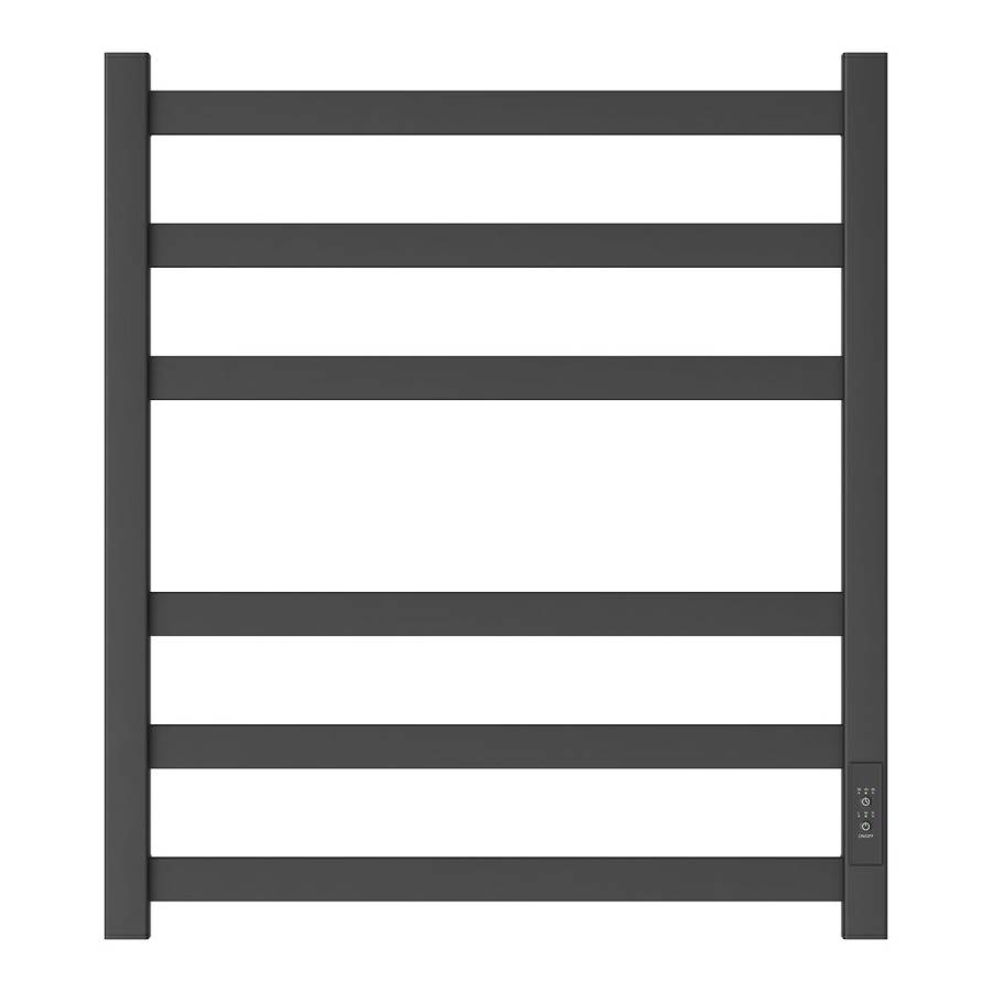 Полотенцесушитель электрический Point Меркурий PN83856B П6 500x600, диммер справа, черный Полотенцесушитель электрический Point Меркурий PN83856B П6 500x600, диммер справа, черный