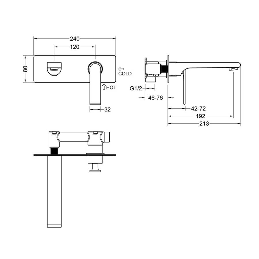 Смеситель Timo Anni 2771/03SM для раковины скрытого монтажа, черный матовый Смеситель Timo Anni 2771/03SM для раковины скрытого монтажа, черный матовый