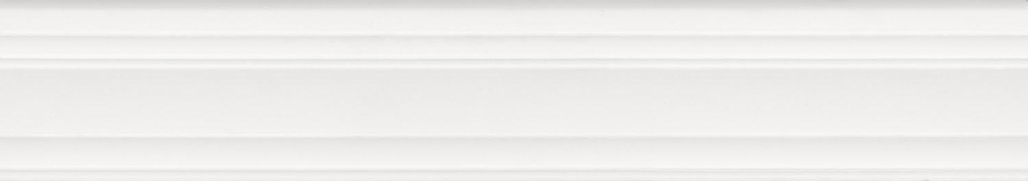 Бордюр Багет Беллони белый матовый обрезной 40x7,3x2,7 Бордюр Багет Беллони белый матовый обрезной 40x7,3x2,7