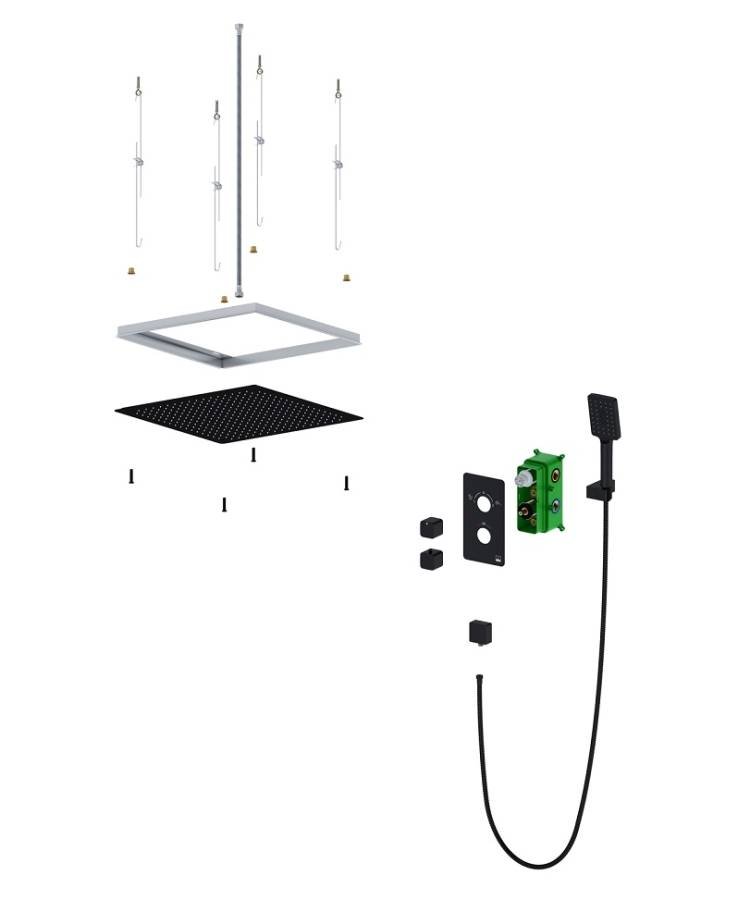 Душевая система Timo Petruma SX-5029/17SM скрытого монтажа с термостатом, золото матовое Душевая система Timo Petruma SX-5029/17SM скрытого монтажа с термостатом, золото матовое