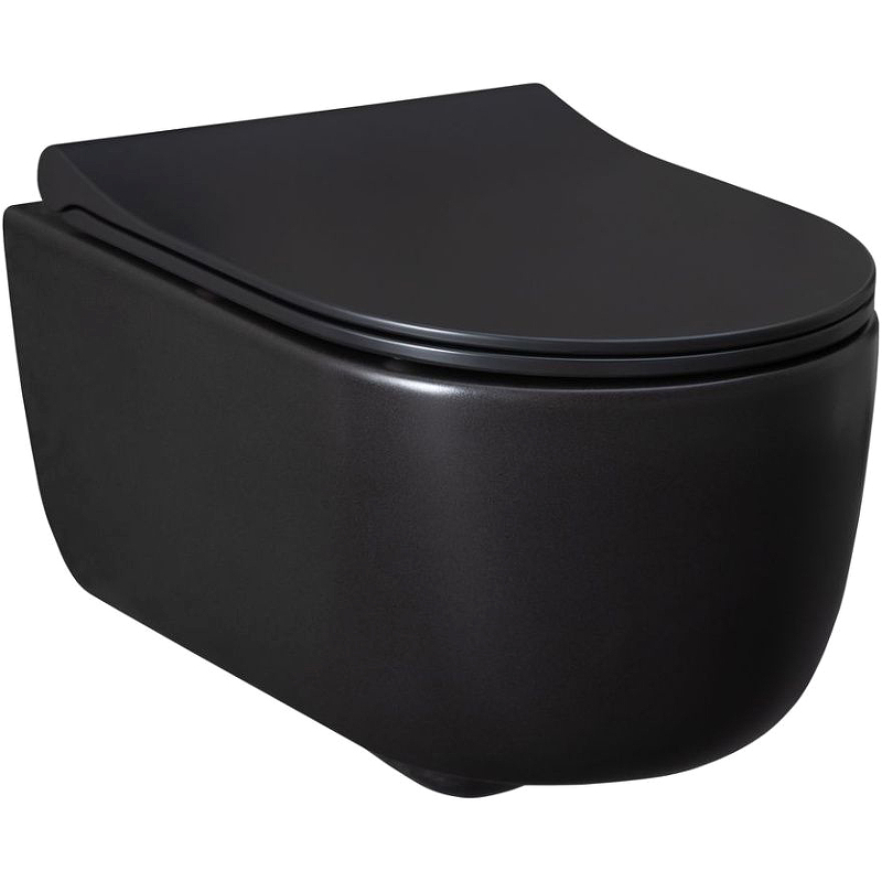 Чаша подвесного унитаза Allen Brau Priority 4.31002.31 черный матовый Чаша подвесного унитаза Allen Brau Priority 4.31002.31 черный матовый