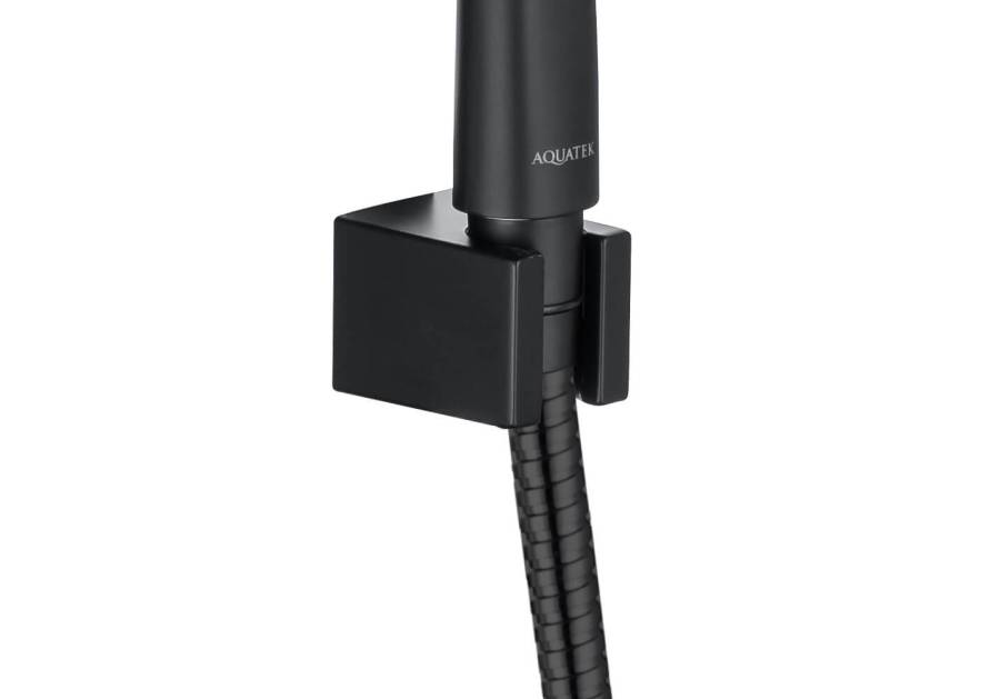 Душевой набор AQUATEK, матовый черный AQ2010MB  Душевой набор AQUATEK, матовый черный AQ2010MB