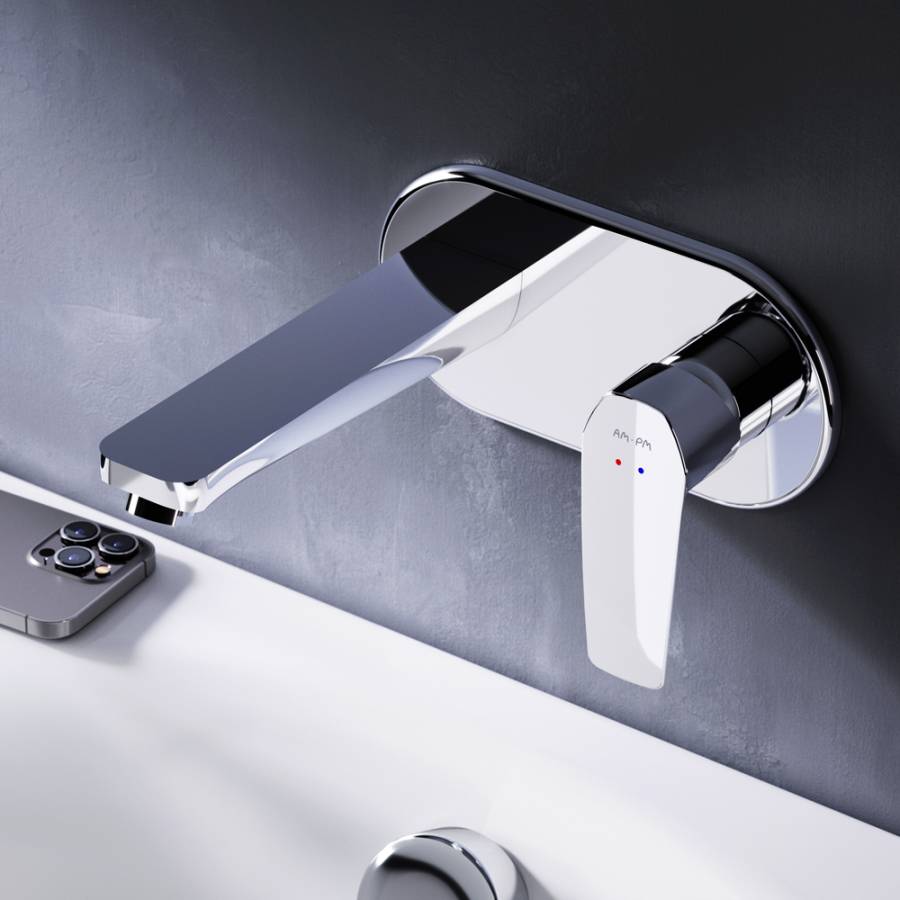 F90A72200 Gem, Смеситель д/умывальника, монтируемый в стену, Хром, шт. F90A72200 Gem, Смеситель д/умывальника, монтируемый в стену, Хром, шт.