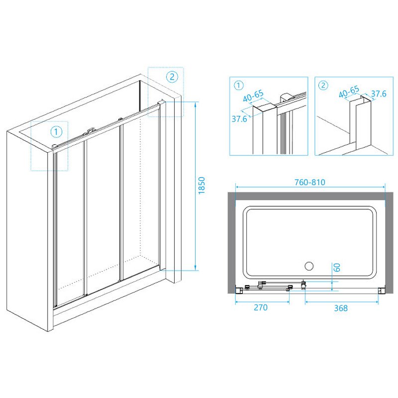 Душевая дверь RGW Classic CL-11 80 04091108-51 профиль Хром стекло шиншилла Душевая дверь RGW Classic CL-11 80 04091108-51 профиль Хром стекло шиншилла