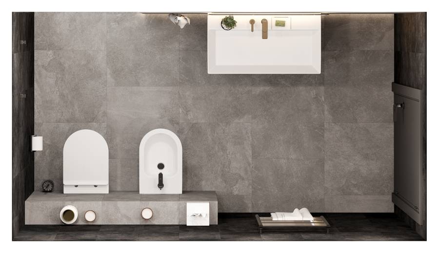 Биде POMPEI напольный, белый глянцевый Биде POMPEI напольный, белый глянцевый