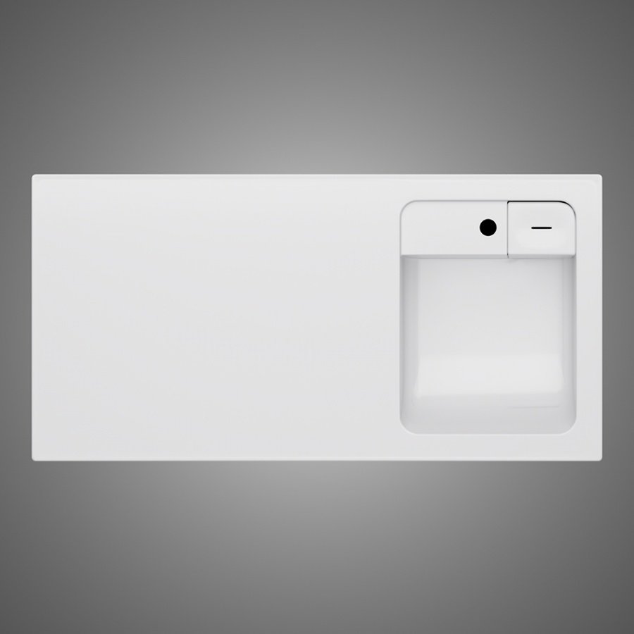 M85AWPR1001WG X-Joy, Раковина над стиральной машиной, литьевой мрамор, правая, 100 см, Белый глянец M85AWPR1001WG X-Joy, Раковина над стиральной машиной, литьевой мрамор, правая, 100 см, Белый глянец