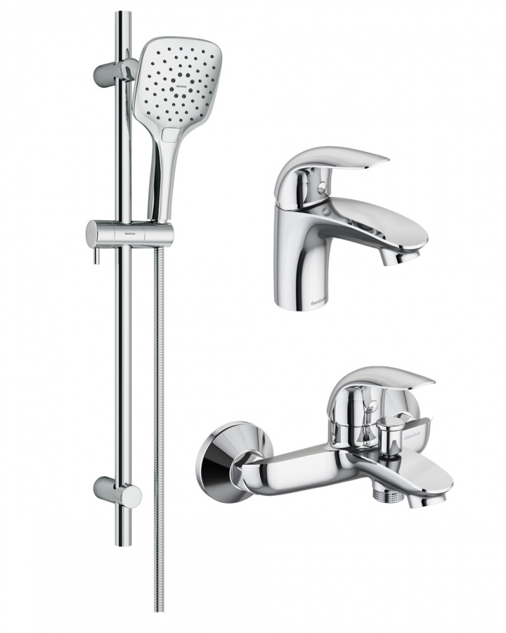 409310000 Palace Bit, набор 3 в 1: смес. д/умывальника, смес. Для ванны/душа, душ. комплект 409310000 Palace Bit, набор 3 в 1: смес. д/умывальника, смес. Для ванны/душа, душ. комплект