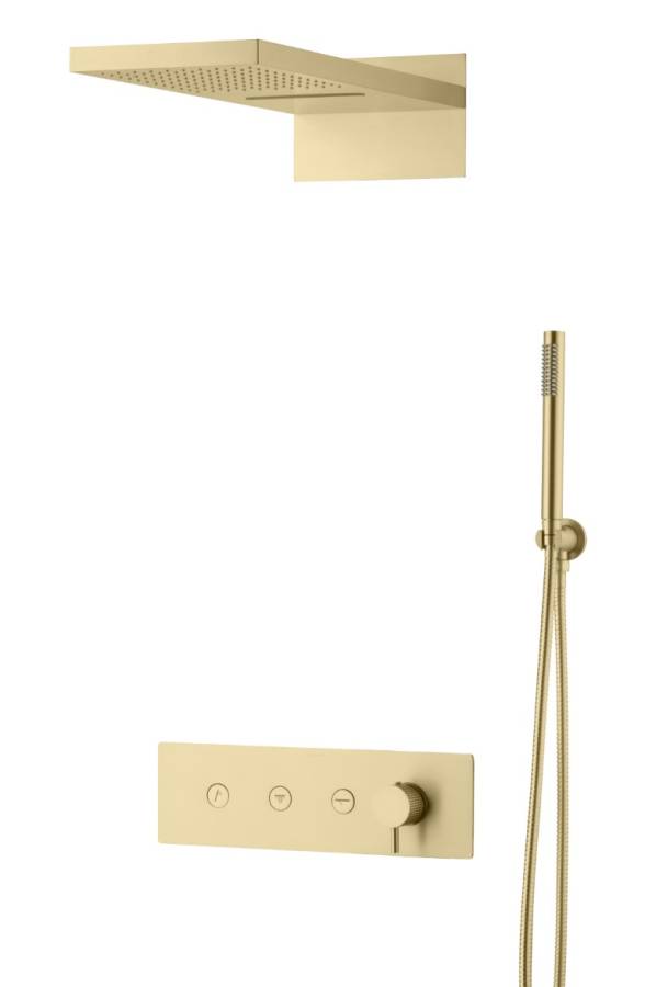 Встроенная душевая система FUSION, трехпозиционная GOLD Встроенная душевая система FUSION, трехпозиционная GOLD