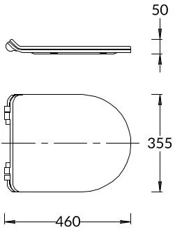 Сиденье PLAZA Modern для подвесного унитаза, белое глянцевое Сиденье PLAZA Modern для подвесного унитаза, белое глянцевое