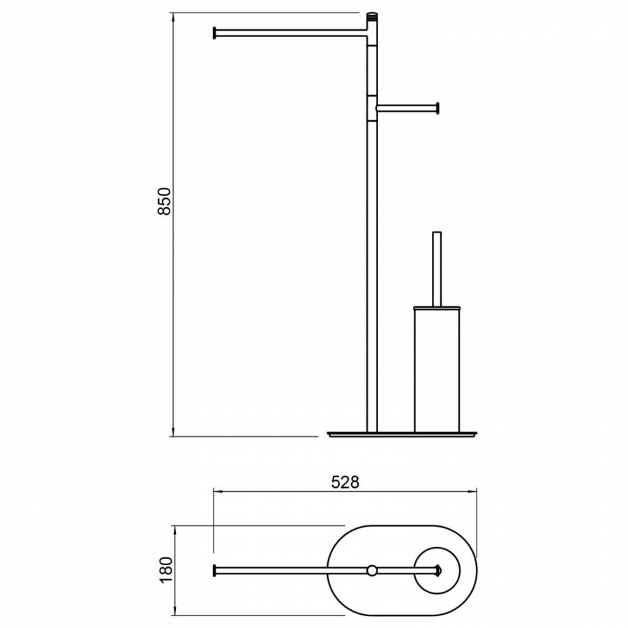 Стойка в ванную комнату Timo Saona 13085/16 белый матовый Стойка в ванную комнату Timo Saona 13085/16 белый матовый
