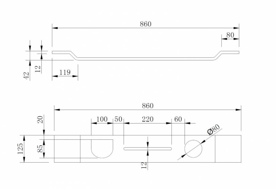Полка для ванны ABBER Stein AS1601 белая матовая Полка для ванны ABBER Stein AS1601 белая матовая