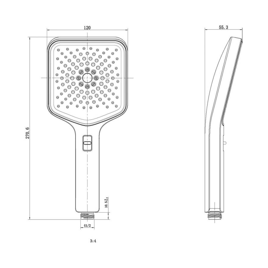 Ручной душ с шлангом Inspire VSHN-3I4HMB, черный Ручной душ с шлангом Inspire VSHN-3I4HMB, черный