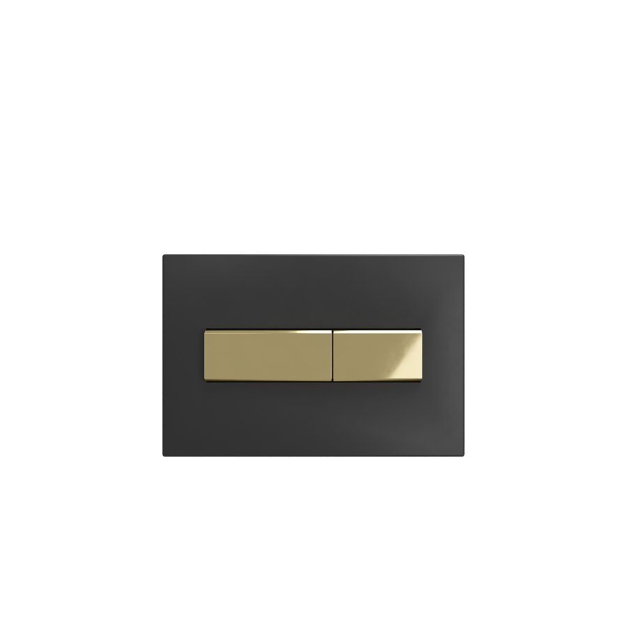 Кнопка смыва для инсталляции Creto Snap 2.0 KL-CR-752-4 черный матовый / золото матовый Кнопка смыва для инсталляции Creto Snap 2.0 KL-CR-752-4 черный матовый / золото матовый
