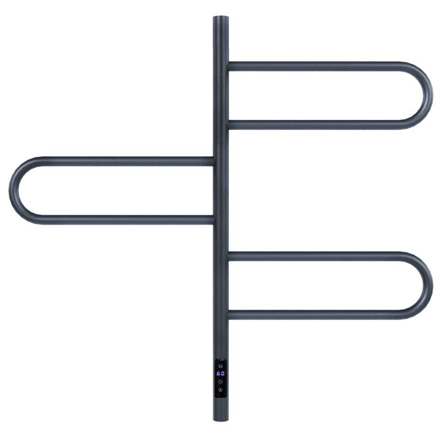 Полотенцесушитель электрический Vincea VTD-1R2CGE 44х80, графит, таймер Полотенцесушитель электрический Vincea VTD-1R2CGE 44х80, графит, таймер