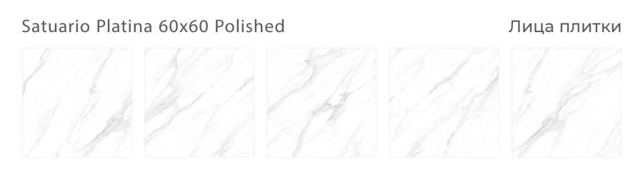 Керамогранит SATUARIO PLATINA 60x60 POLISHED, Oasis Керамогранит SATUARIO PLATINA 60x60 POLISHED, Oasis
