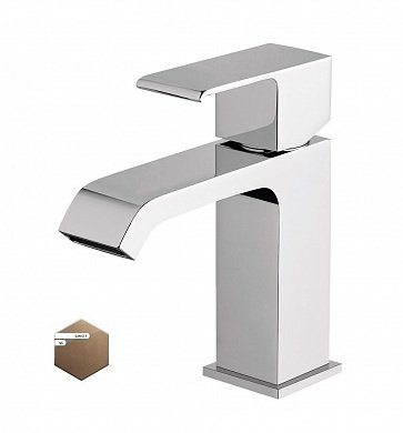 PORTA-LS1-SS Смеситель для раковины однорычажный, с донным клапаном, исполнение sunset