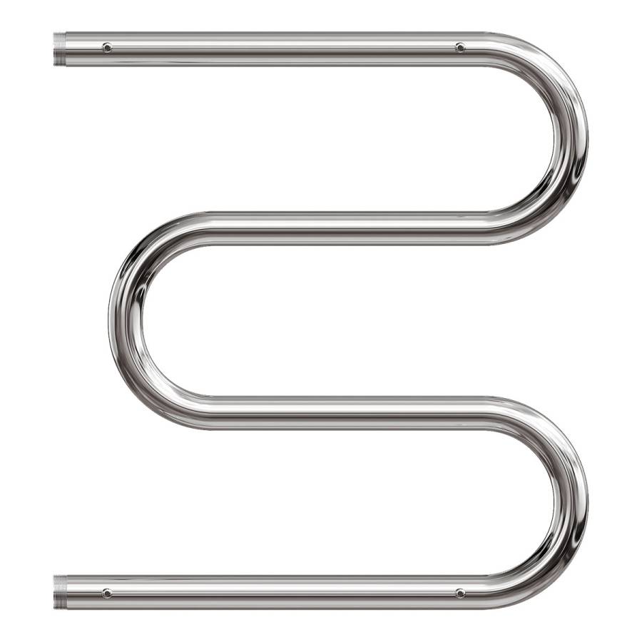 Полотенцесушитель водяной Point PN38555P 500x500 М-образный (1") с полкой, хром Полотенцесушитель водяной Point PN38555P 500x500 М-образный (1") с полкой, хром