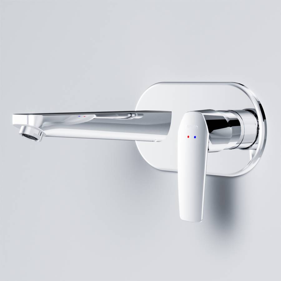 F90A72200 Gem, Смеситель д/умывальника, монтируемый в стену, Хром, шт. F90A72200 Gem, Смеситель д/умывальника, монтируемый в стену, Хром, шт.