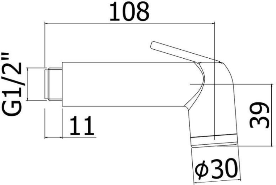 Гигиенический душ Paffoni Minorca ZDUP099CR Гигиенический душ Paffoni Minorca ZDUP099CR