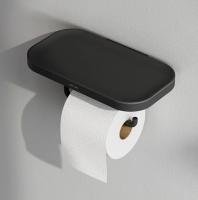 A8F341422 Func Держатель для туалетной бумаги с полкой, черный