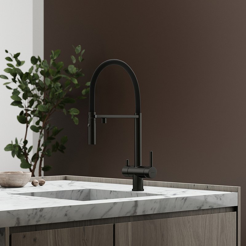 Смеситель для кухни SANCOS Imola с возможностью подключения фильтра для воды, цвет матовый черный, арт. SC4010MB Смеситель для кухни SANCOS Imola с возможностью подключения фильтра для воды, цвет матовый черный, арт. SC4010MB