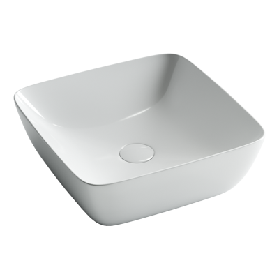 Умывальник чаша FORM накладная квадратная 410*410*145мм