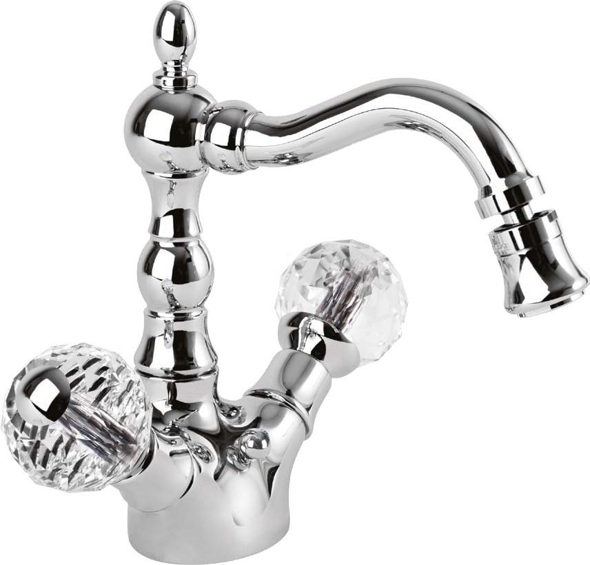 ATLANTIS-BS2-01-055 Смеситель на биде с донным клапаном, ручки мрамор 055 ATLANTIS-BS2-01-055 Смеситель на биде с донным клапаном, ручки мрамор 055