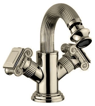 OLIMP-BS2-03/24-M Смеситель на биде с донным клапаном, золото