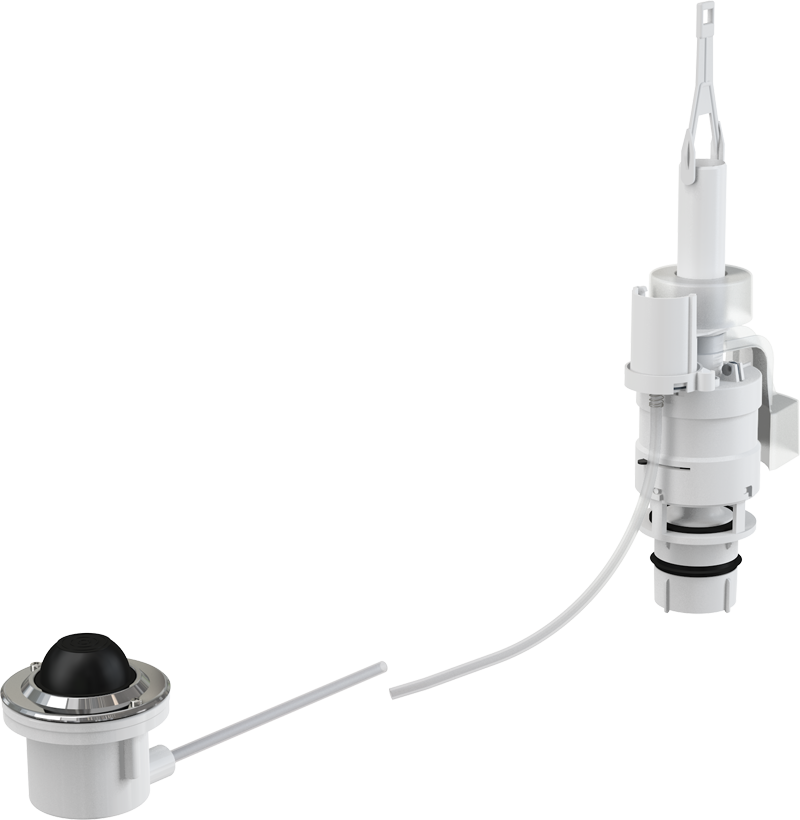 Кнопка пневматического смыва на расстоянии – ножное управление, металл, монтаж: в пол Кнопка пневматического смыва на расстоянии – ножное управление, металл, монтаж: в пол