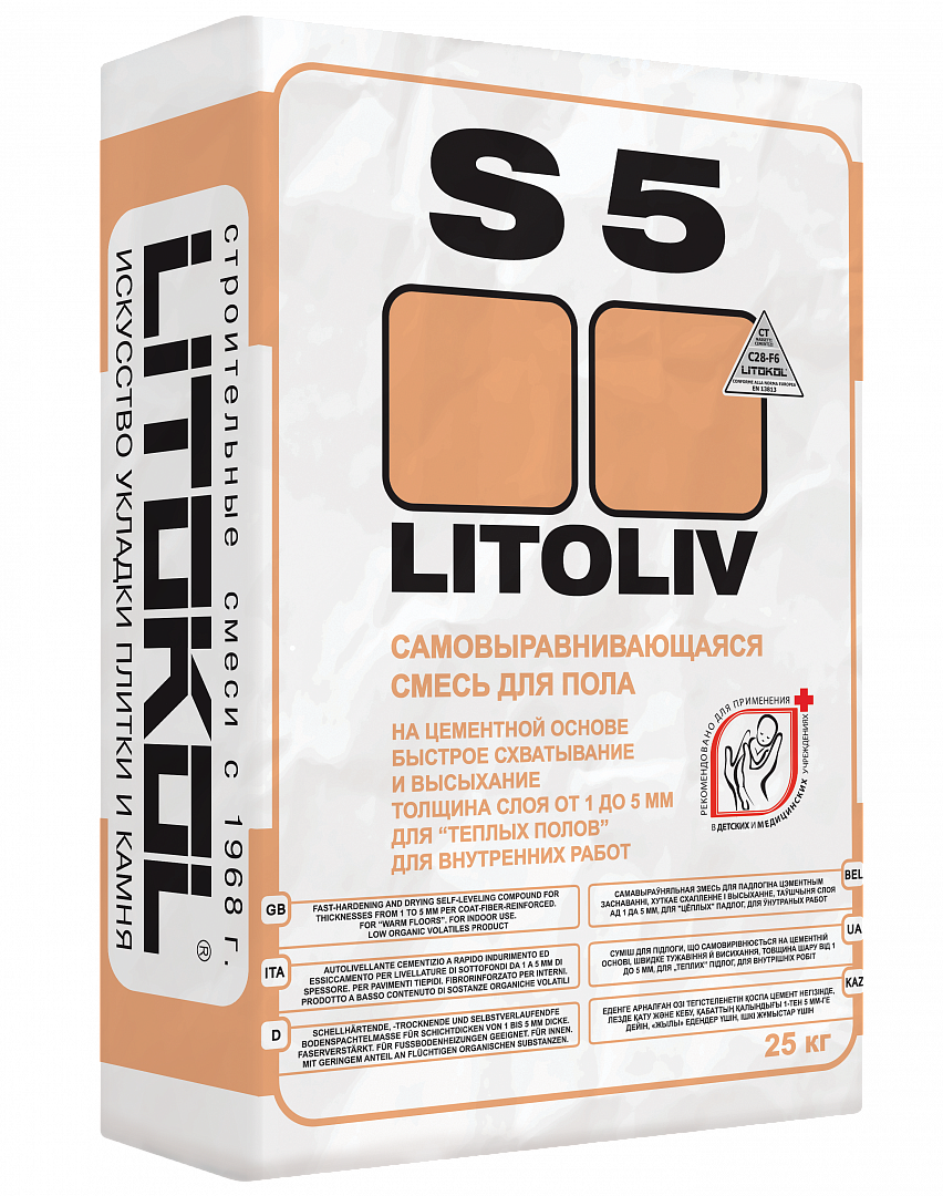 Самовыравнивающаяся смесь LITOLIV S5 25 Самовыравнивающаяся смесь LITOLIV S5 25