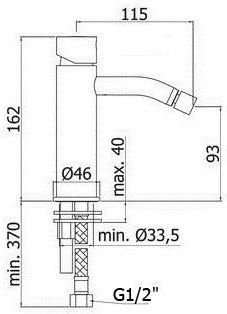 Смеситель для биде Paffoni Light LIGX131CR