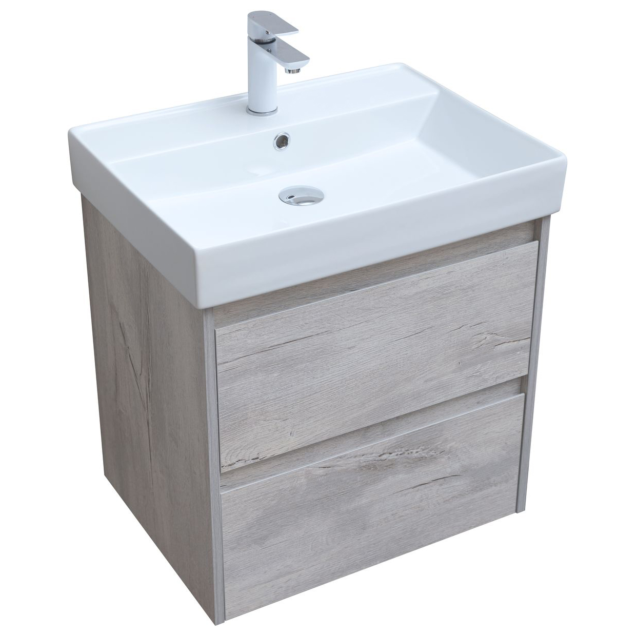 Тумба под раковину Aquanet Nova Lite 60 дуб белый (2 ящика) Тумба под раковину Aquanet Nova Lite 60 дуб белый (2 ящика)