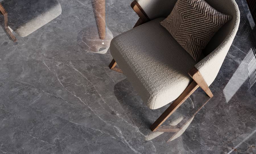 Керамический слэб TUNDRA GRIS LUMINOUS 2800х1200х6мм, Double Polished Керамический слэб TUNDRA GRIS LUMINOUS 2800х1200х6мм, Double Polished