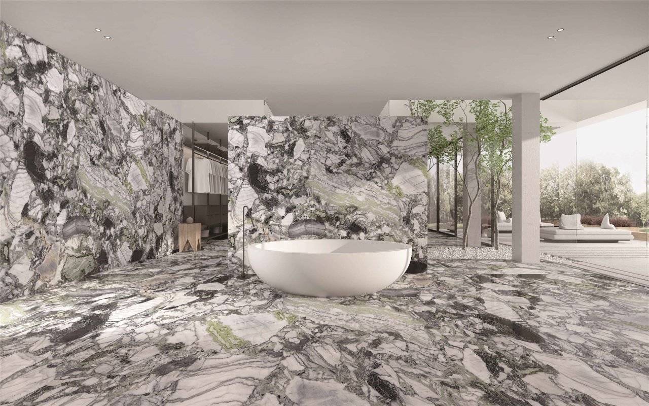 Керамогранит Breccia Viridi Pol Rect 60x120 Керамогранит Breccia Viridi Pol Rect 60x120