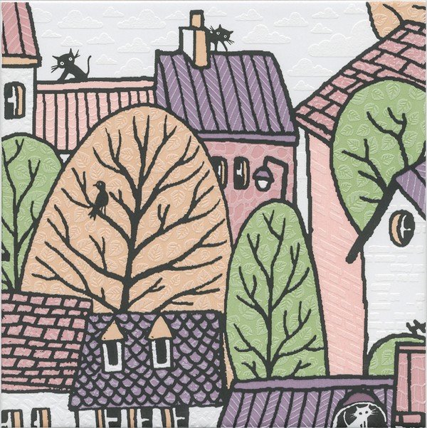 Декор 1 OS\A222\5009 Городок Белый (20см*20см*6,9мм) (10шт/0,4м2) , шт Декор 1 OS\A222\5009 Городок Белый (20см*20см*6,9мм) (10шт/0,4м2) , шт