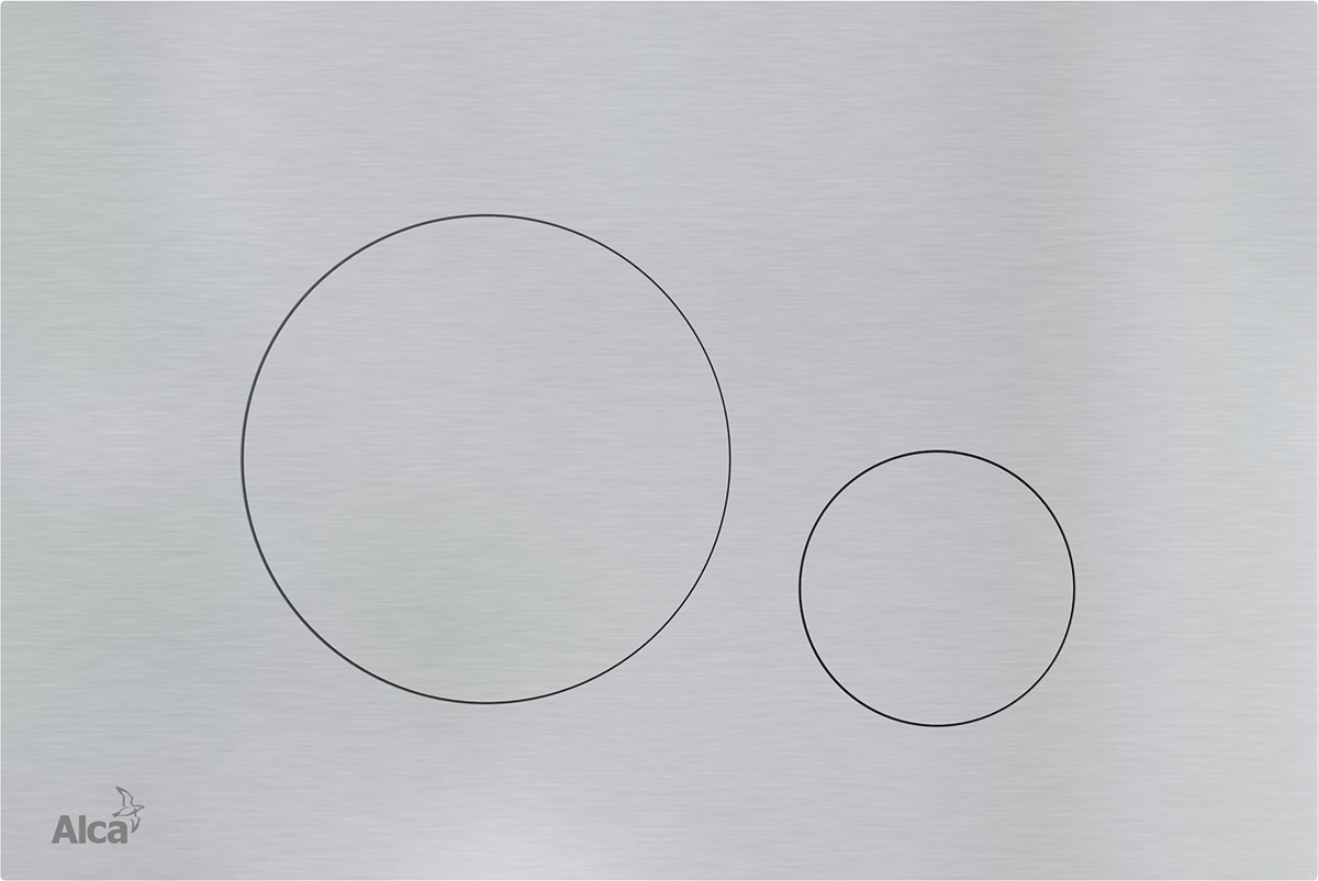 Кнопка управления для скрытых систем инсталляции, нержавеющая сталь-полумат/глянец Кнопка управления для скрытых систем инсталляции, нержавеющая сталь-полумат/глянец