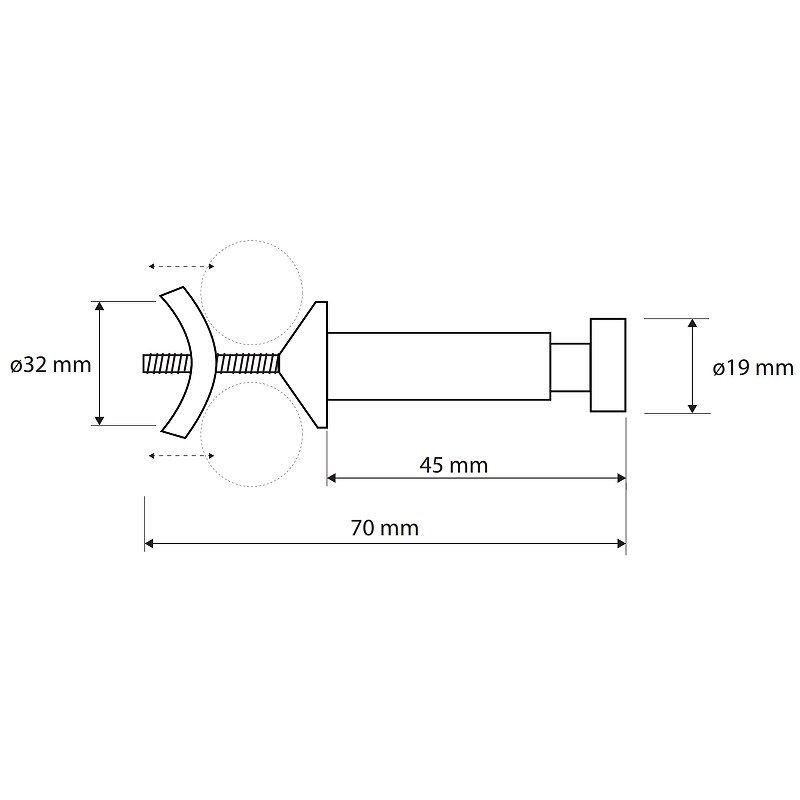 Крючок Bemeta Rawell 104506122 Хром Крючок Bemeta Rawell 104506122 Хром