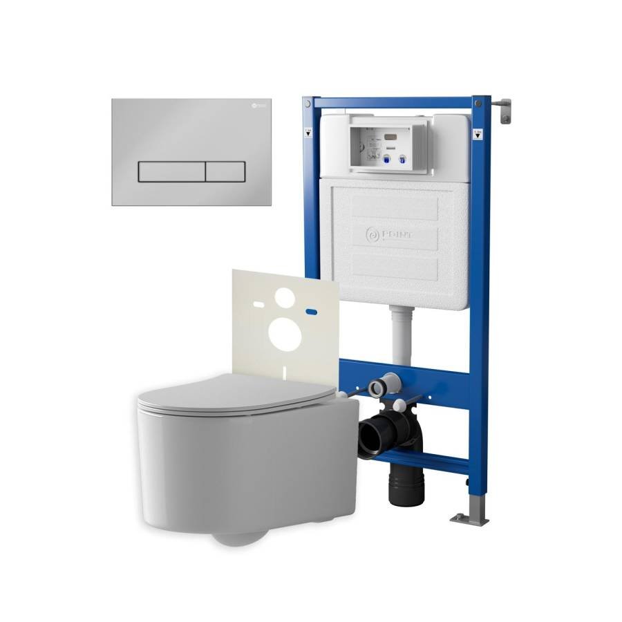 Сет: Система инсталляции Point Элемент для подвесного унитаза PN45120 + Клавиша смыва для инсталляции Point Меркурий, хром, PN44831C + Унитаз подвесной Point Веста безободковый, белый, сиденье дюропласт, микролифт, быстросъем. PN41701 Сет: Система инсталляции Point Элемент для подвесного унитаза PN45120 + Клавиша смыва для инсталляции Point Меркурий, хром, PN44831C + Унитаз подвесной Point Веста безободковый, белый, сиденье дюропласт, микролифт, быстросъем. PN41701