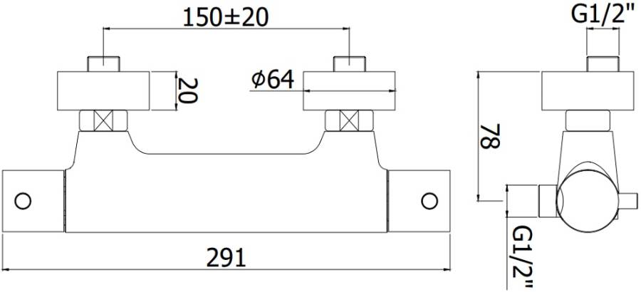 Смеситель для душа Paffoni Light LIQ168CR Смеситель для душа Paffoni Light LIQ168CR