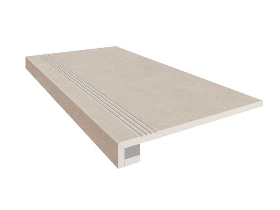 Комплект (Ступень LN01 (33x120) непол. (прямоугол. бортик) с насечками + Подступенок (14,5x120)) Комплект (Ступень LN01 (33x120) непол. (прямоугол. бортик) с насечками + Подступенок (14,5x120))