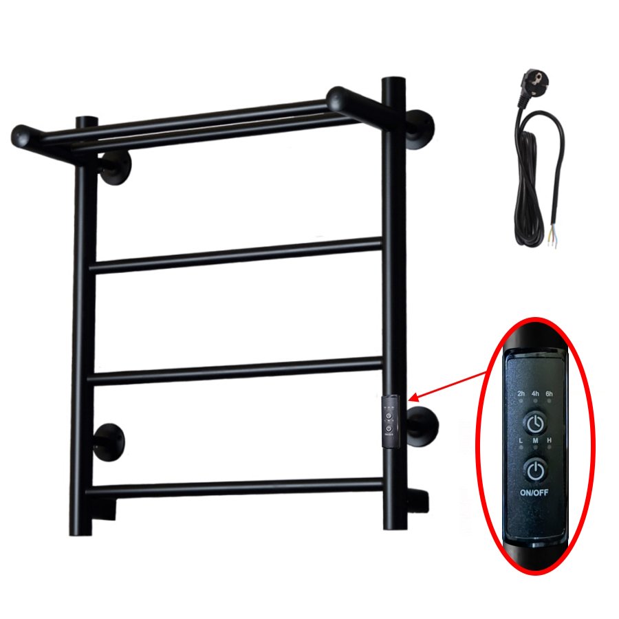 Полотенцесушитель Аспект Пэк сп 1 П 60х50 черный ВГП Полотенцесушитель Аспект Пэк сп 1 П 60х50 черный ВГП