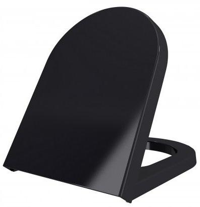 Сиденье с крышкой (soft close) Taormina/Jet Flush,дюропласт, черный,  арт.A0300-005 (A0301-005), шт