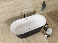 Акриловая ванна Aquanet Family Smart 170x78 88778 Gloss Finish (панель Black matte)