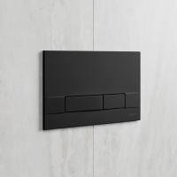 Кнопка смыва Lemark BIT  механическая цвет: черный матовый SOFT TOUCH