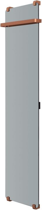 Полотенцесушитель электрический Allen Brau Infinity 180x44 с рейлингом и креплением, медь браш Полотенцесушитель электрический Allen Brau Infinity 180x44 с рейлингом и креплением, медь браш