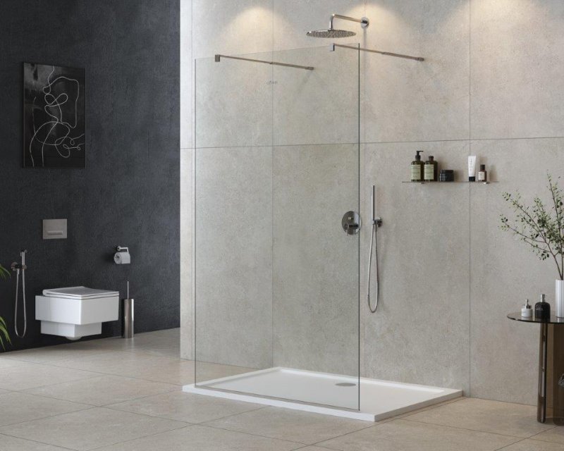 LIBERTA-L-2-90-C-NERO Душевая перегородка с возможностью двустороннего входа, стекло прозрачное, профиль чёрный, 900x1950 мм LIBERTA-L-2-90-C-NERO Душевая перегородка с возможностью двустороннего входа, стекло прозрачное, профиль чёрный, 900x1950 мм