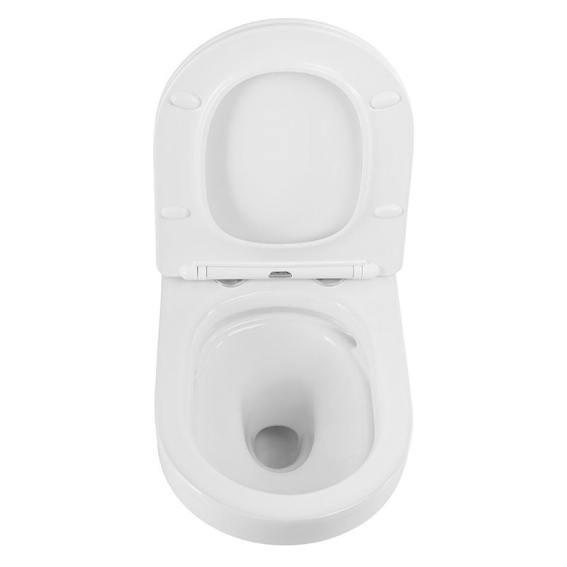 DUET Чаша подвесного унитаза безободкового с системой смыва "Торнадо",  CZR-2462-TH-TOR DUET Чаша подвесного унитаза безободкового с системой смыва "Торнадо",  CZR-2462-TH-TOR