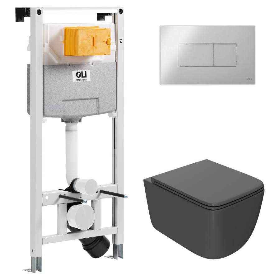 Сет: OLI 120 ECO Sanitarblock pneumatic+Панель KARISMA, хр гл+Унитаз Point Меркурий, т.сер PN41831GM Сет: OLI 120 ECO Sanitarblock pneumatic+Панель KARISMA, хр гл+Унитаз Point Меркурий, т.сер PN41831GM