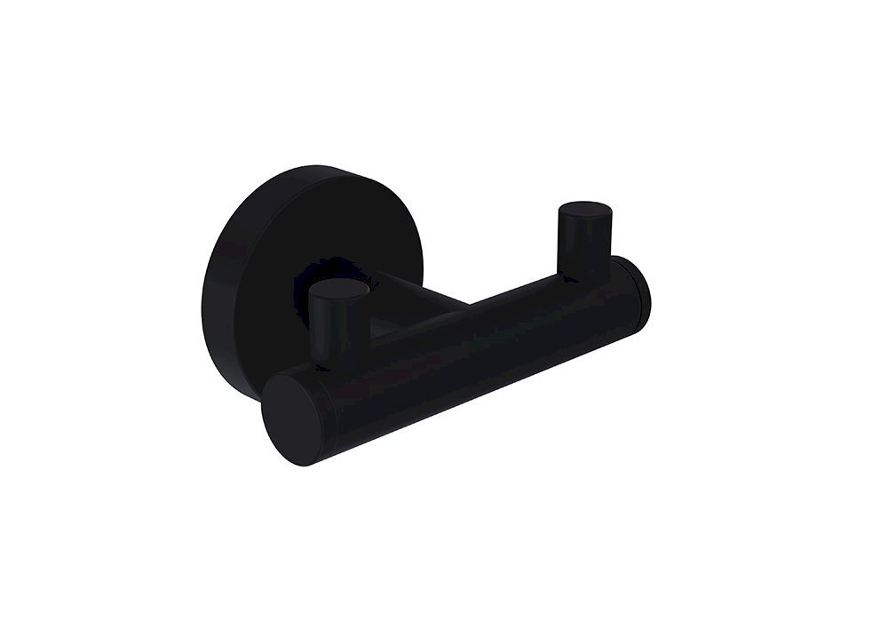 Двойной крючок для полотенец в комплекте с креплением Piave черный мат. 3015-0001-AB, шт Двойной крючок для полотенец в комплекте с креплением Piave черный мат. 3015-0001-AB, шт