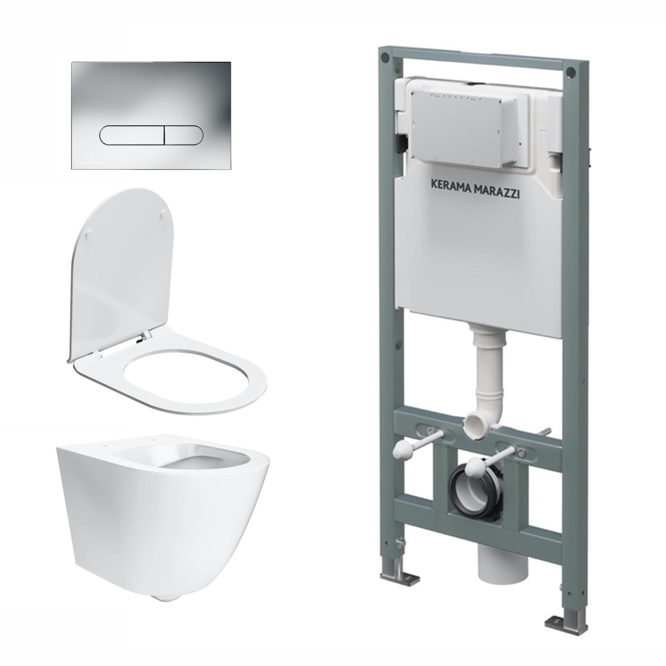 Комплект инсталляции с подвесным унитазом,кнопкой смыва Комплект инсталляции с подвесным унитазом,кнопкой смыва